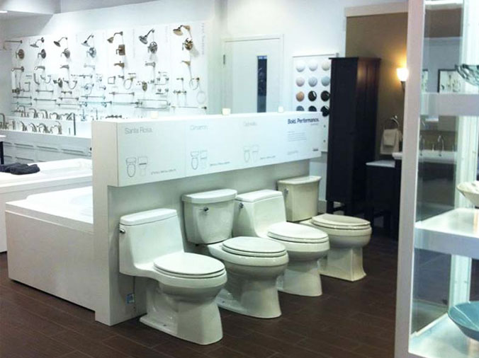 Weinstein Plumbing Supply Allentown PA - showroom toilets and bathroom fixtures