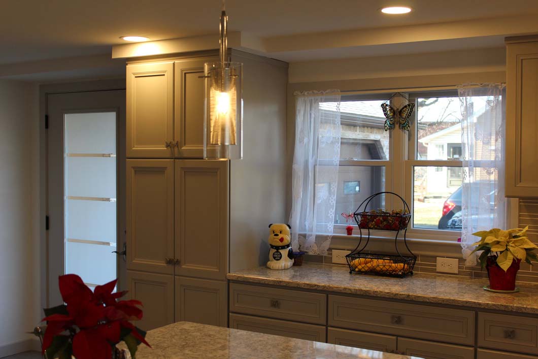 Kitchen counter and cabinents designed by Weinstein Bath & Kitchen Design Services Allentown PA