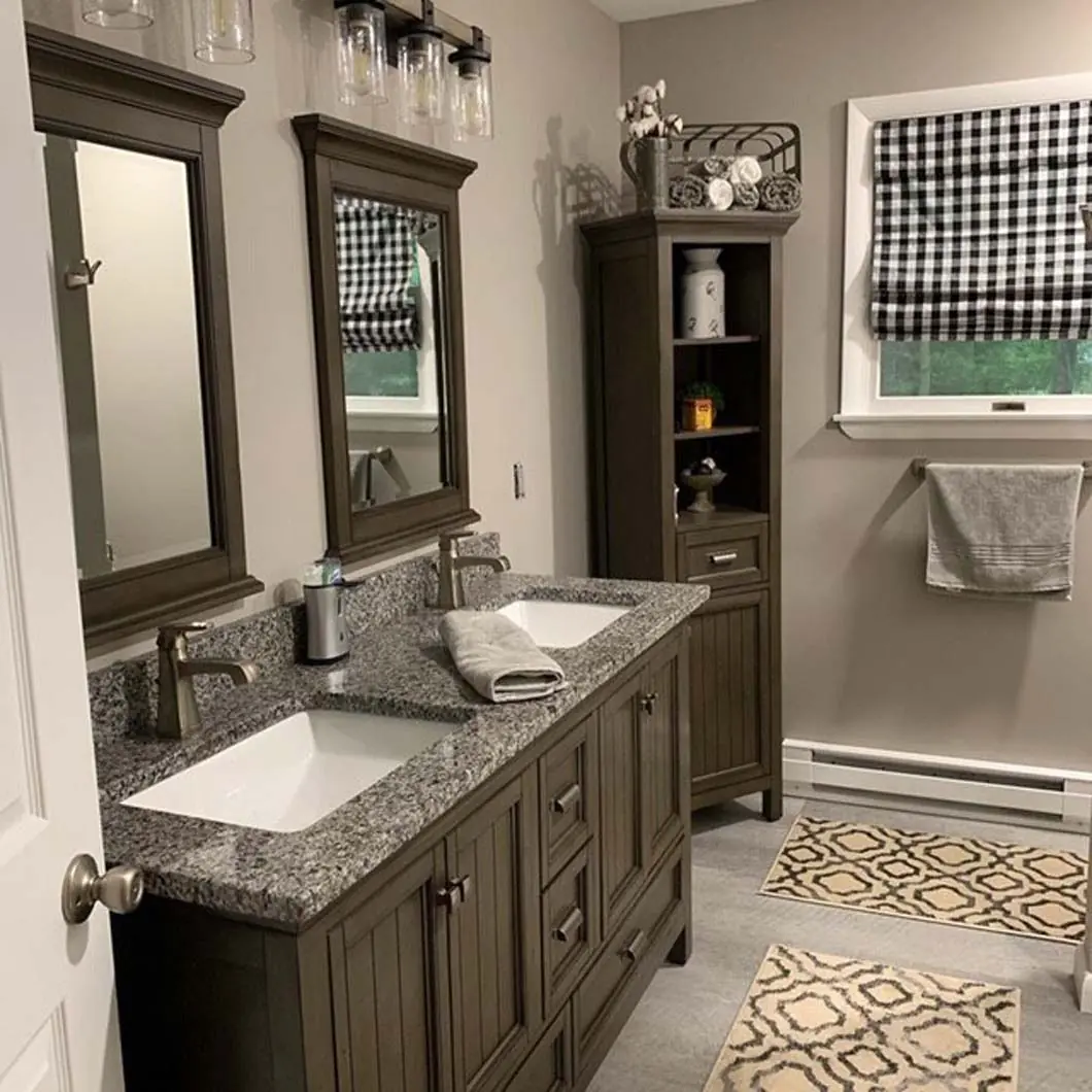 Bathroom counter and sinks by Weinstein Allentown