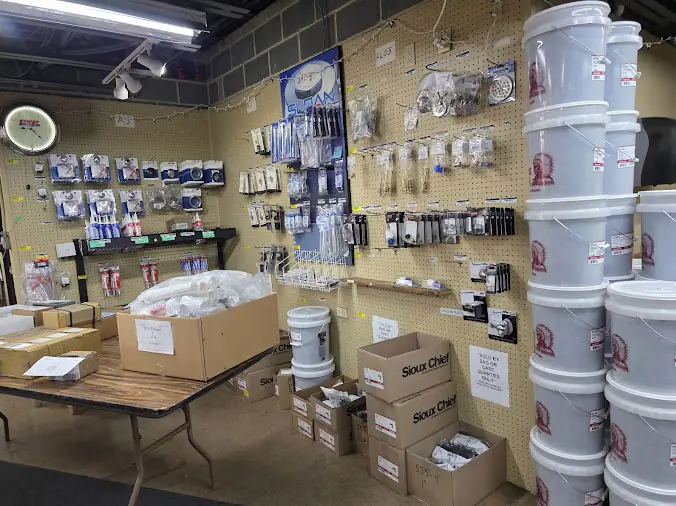 Weinstein PLumbing Supply Allentown interior showing plumbing supplies